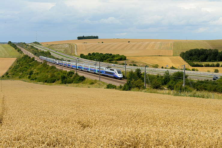 Paysages et moissons à grande vitesse