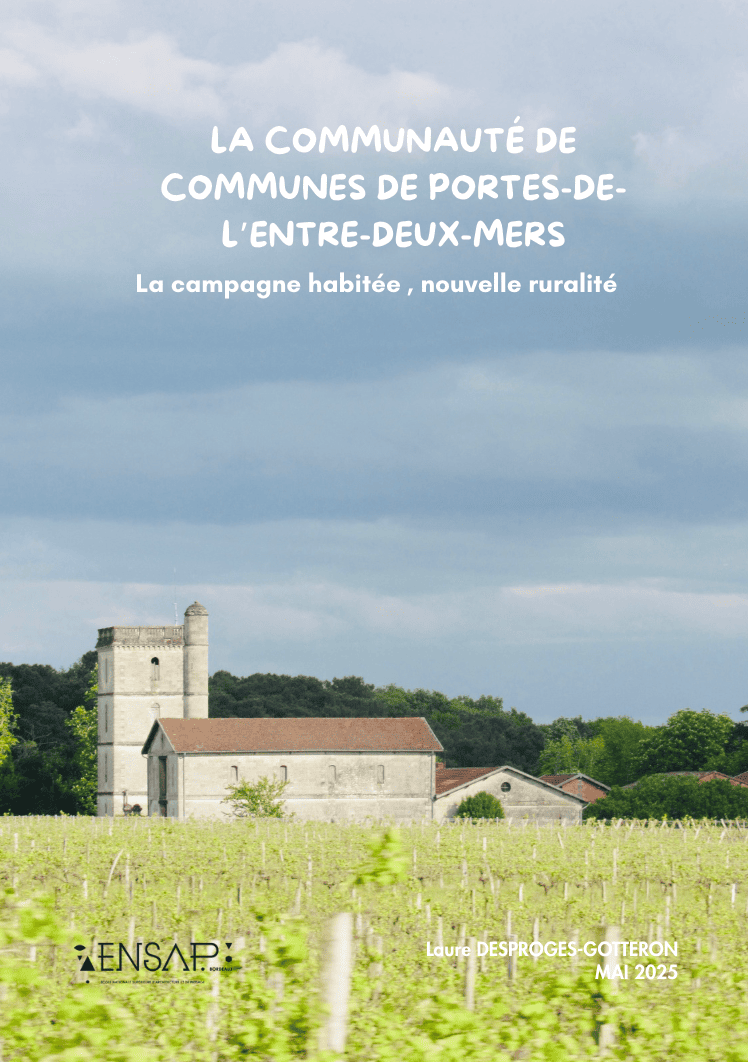 Image principale de LA COMMUNAUTÉ DE COMMUNES DE PORTES-DE-L’ENTRE-DEUX-MERS: La campagne habitée , nouvelle ruralité